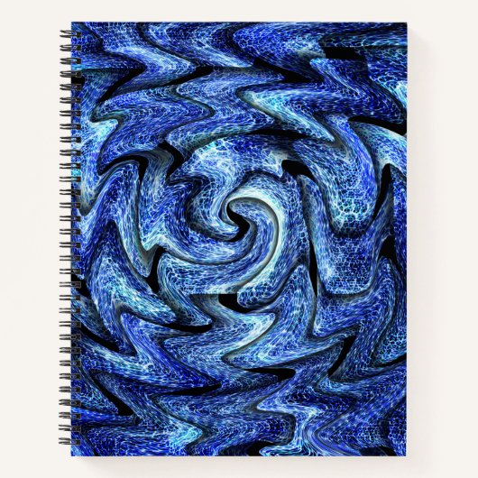 Electric Vortex - 8,5" x 11" SpiralNotebook Notizblock (Vorderseite)