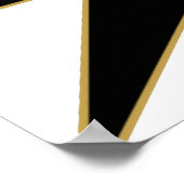 Electric White Guitar Poster (Ecke)