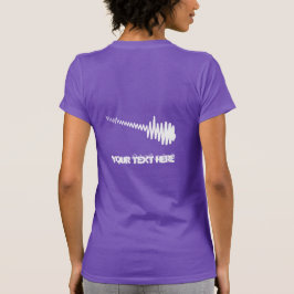 Electric White Waveform Guitar Sound T-Shirt