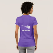 Electric White Waveform Guitar Sound T-Shirt (Schwarz voll)