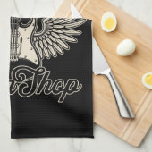 Electric Wings Gitarrist Personalisiert Guitar Sho Geschirrtuch (Viertel Falte)