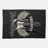 Electric Wings Gitarrist Personalisiert Guitar Sho Geschirrtuch (Horizontal)