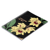 Electric Wintersweet: The Chimonanthus Pop-Art Notizblock (Linke Seite)