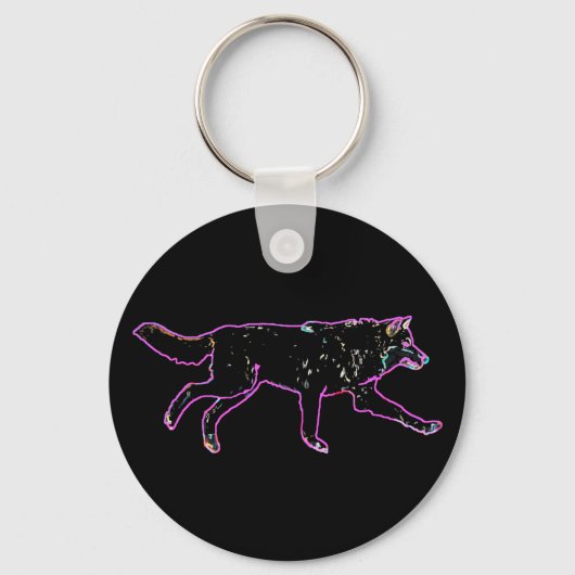 Electric Wolf Schlüsselanhänger (Vorderseite)