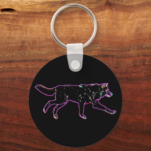 Electric Wolf Schlüsselanhänger (Vorderseite)