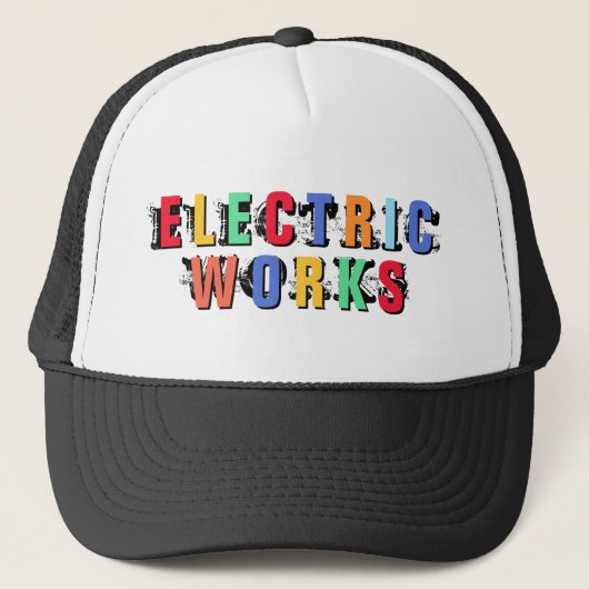 Electric Works™ Messed Up Trucker Hat Truckerkappe (Vorderseite)
