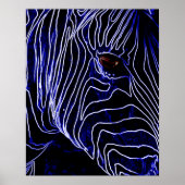 Electric Zebra Poster (Vorne)