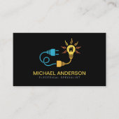 Electrical Contractor Electrician Professional Visitenkarte (Vorderseite)