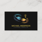 Electrical Contractor Electrician Professional Visitenkarte (Vorderseite)