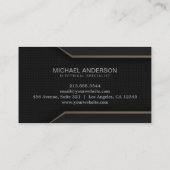 Electrical Contractor Electrician Professional     Visitenkarte (Rückseite)