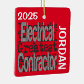 Electrical Contractor Extraordinaire CUSTOM Keramikornament (Rechts)
