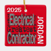 Electrical Contractor Extraordinaire CUSTOM Keramikornament (Vorderseite)