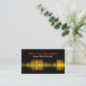 Electrical Current Powers Electrician Visitenkarte (Stehend Vorderseite)