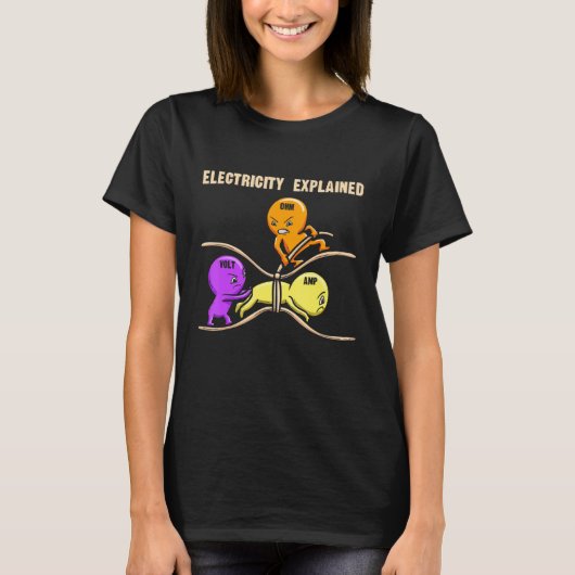 Electrical Diagram Electricity Explained Ohms Watt T-Shirt (Vorderseite)