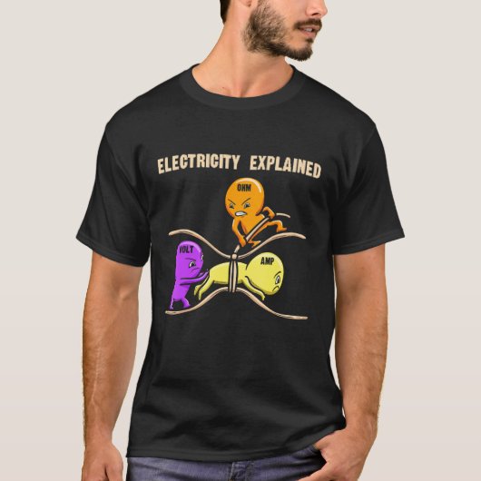 Electrical Diagram Electricity Explained Ohms Watt T-Shirt (Vorderseite)