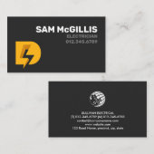 Electrical Electrical Monogram D Visitenkarte (Vorne/Hinten)