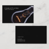 Electrical Electrician Electrical Business Card Visitenkarte (Vorne/Hinten)