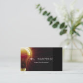 Electrical Electrician Electrical Business Card Visitenkarte (Stehend Vorderseite)