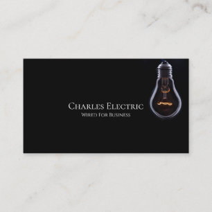 Electrical Electrician Electrical Business Card Visitenkarte