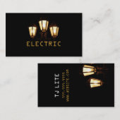 Electrical Electrician Electrical Business Card Visitenkarte (Vorne/Hinten)
