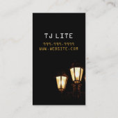 Electrical Electrician Electrical Business Card Visitenkarte (Rückseite)