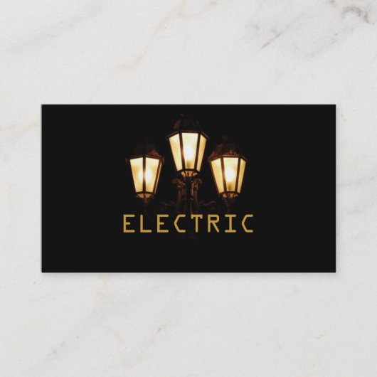 Electrical Electrician Electrical Business Card Visitenkarte (Vorderseite)