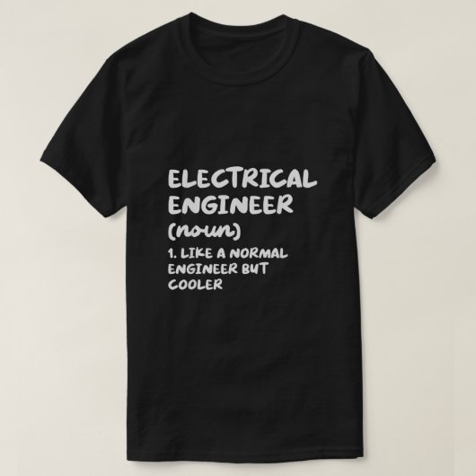 Electrical Engineer Definition Funny Engineering  T-Shirt (Design vorne)