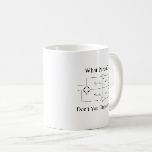 Electrical Engineer Funny Engineering Sarcasm Kaffeetasse (VorderseiteRechts)
