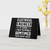 Electrical engineer karte (Gelbe Blume)