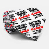 Electrical Engineer Loves Playing Video Games Krawatte (Gerollt)