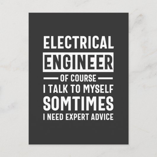 Electrical engineer postkarte (Vorderseite)