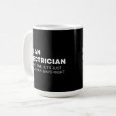 Electrical Funny Sprichwort Kaffeetasse (Vorderseite Links)