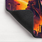 "Electrical Genius: Nikola Tesla Steampunk Mousepad (Ecke)