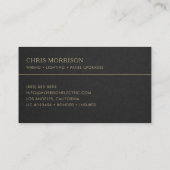 Electrical Installation Professional Visitenkarte (Rückseite)