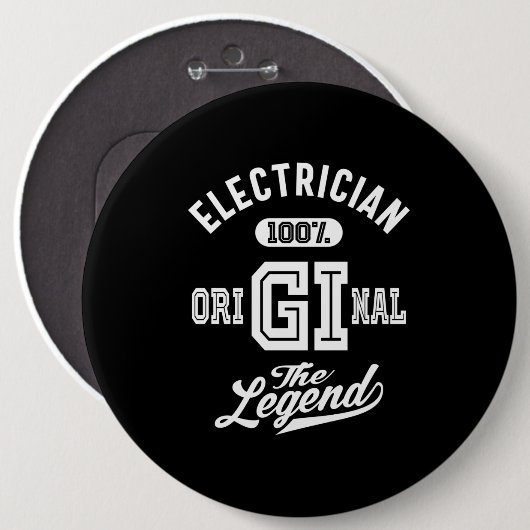 Electrical Job Title Gift Button (Vorne & Hinten)