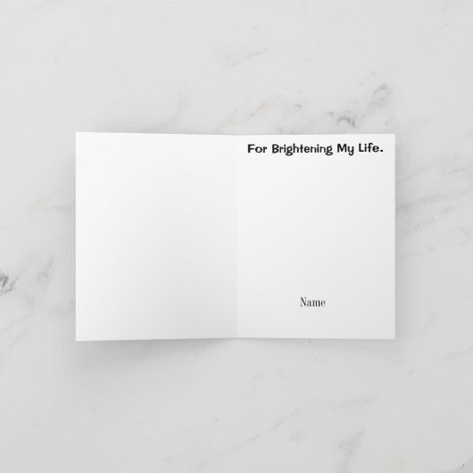 Electrical Lineman on Pole Danke Karte (Innenseite)