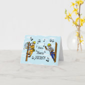 Electrical Lineman Unsung Hero Greeting Card Karte (Gelbe Blume)