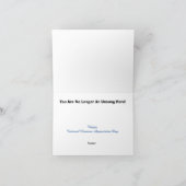 Electrical Lineman Unsung Hero Greeting Card Karte (Innenseite)