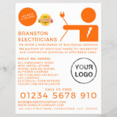 Electrical Man, Electrician Advertising Flyer (Vorne)