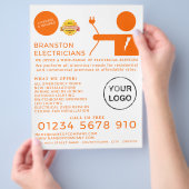 Electrical Man, Electrician Advertising Flyer (Hand)