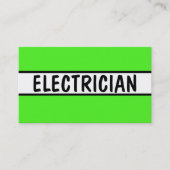Electrical Neon Green Visitenkarte (Vorderseite)