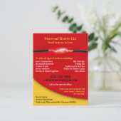 Electrical Postcard Postkarte (Stehend Vorderseite)