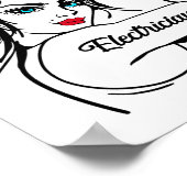 Electrical Rosie The Riveter Button Up Poster (Ecke)