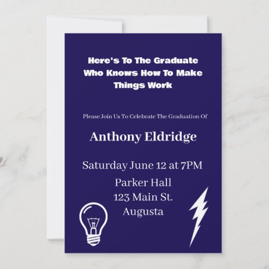 Electrical Technology Graduation (Rückseite)