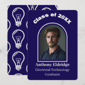 Electrical Technology Graduation Ankündigung (Vorne/Hinten)