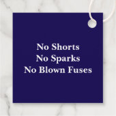 Electrical Technology Graduation Geschenkanhänger (Rückseite)