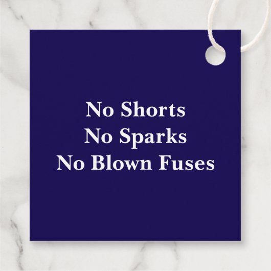 Electrical Technology Graduation Geschenkanhänger (Rückseite)