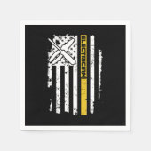 Electrical USA Flag American Electrical Electroni Serviette (Vorderseite)