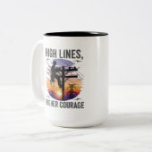 Electrical Worker Appreciation Transmission Zweifarbige Tasse (Vorderseite Links)