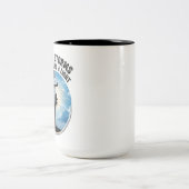 Electrical Worker Gift Modern Lineworker Zweifarbige Tasse (Mittel)